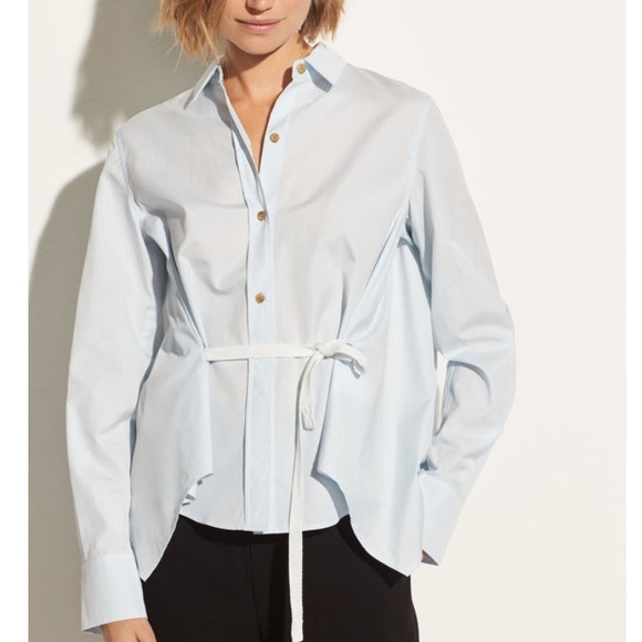 Vince Tops - NWT Vince Side Tie Long Sleeve Shirt XS